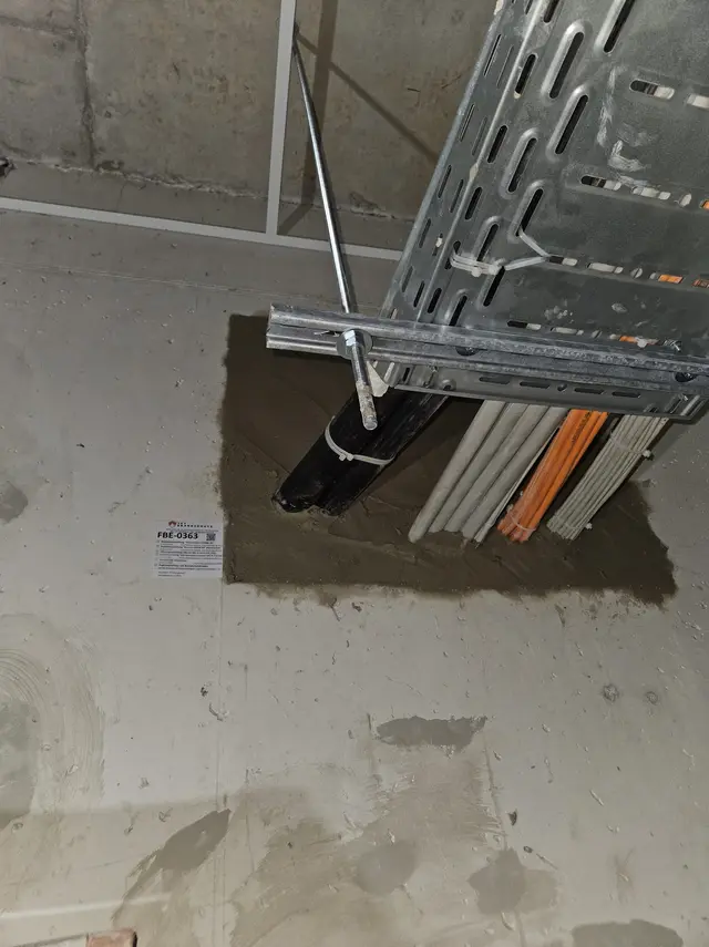 Mörtelabschottung in Wand oder Decke – ausgeführt von TFT Brandschutz (Bild 16)